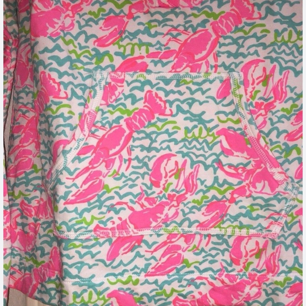Lilly Pulitzer girls size 8 to 10 L Lobstah Captain Popover. NWOT Lobster FUN - Picture 3 of 5